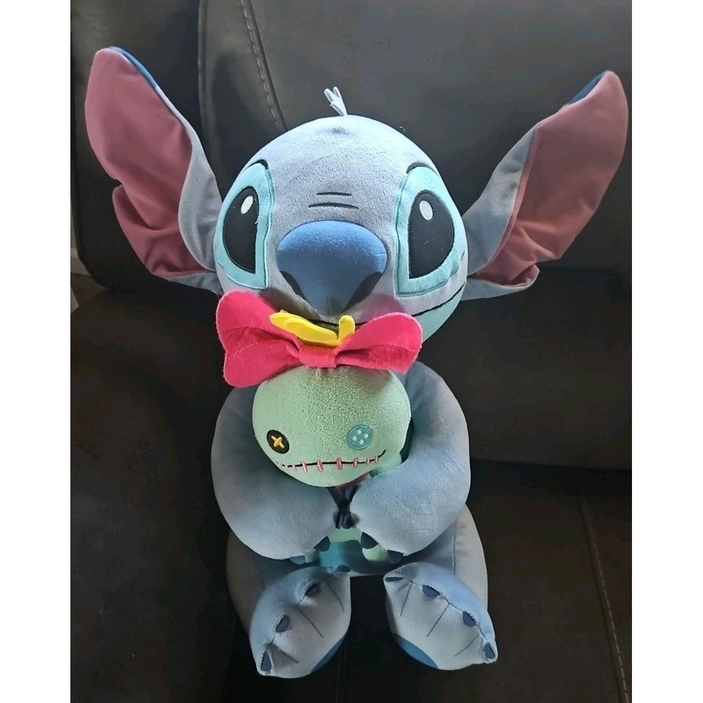 Disney‎ Lilo & Stitch 23" Plush Stitch  Hugging Scrump Doll Stuffed Toy